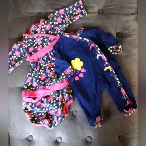 Baby Dress with Diaper Cover and Baby Onsie